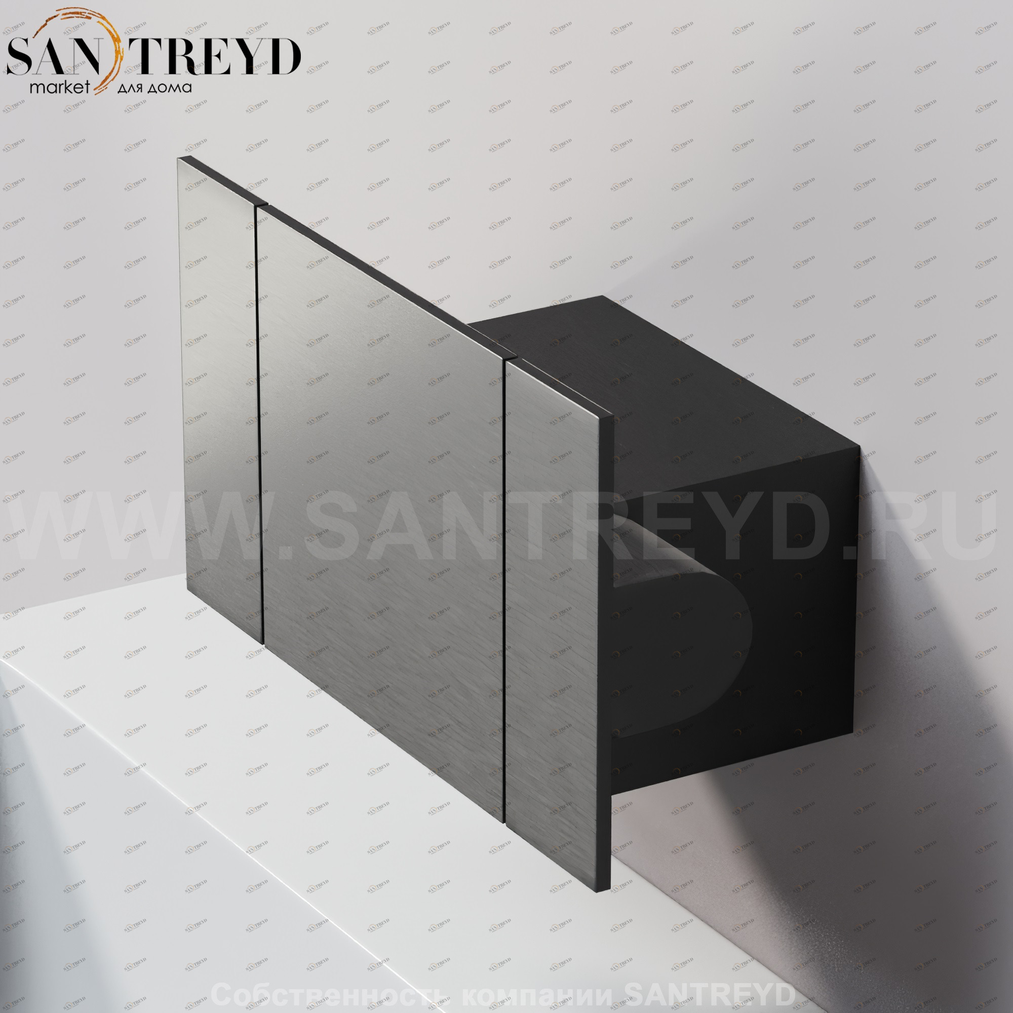 Смеситель с горизонтальным потоком воды ASEN0912HSN SEN для раковины, биде или ванны черный Agape