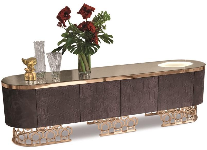 Longhi Кожаный буфет со встроенной подсветкой Loveluxe 2016 – vanity collection Y 767 - Вид №5