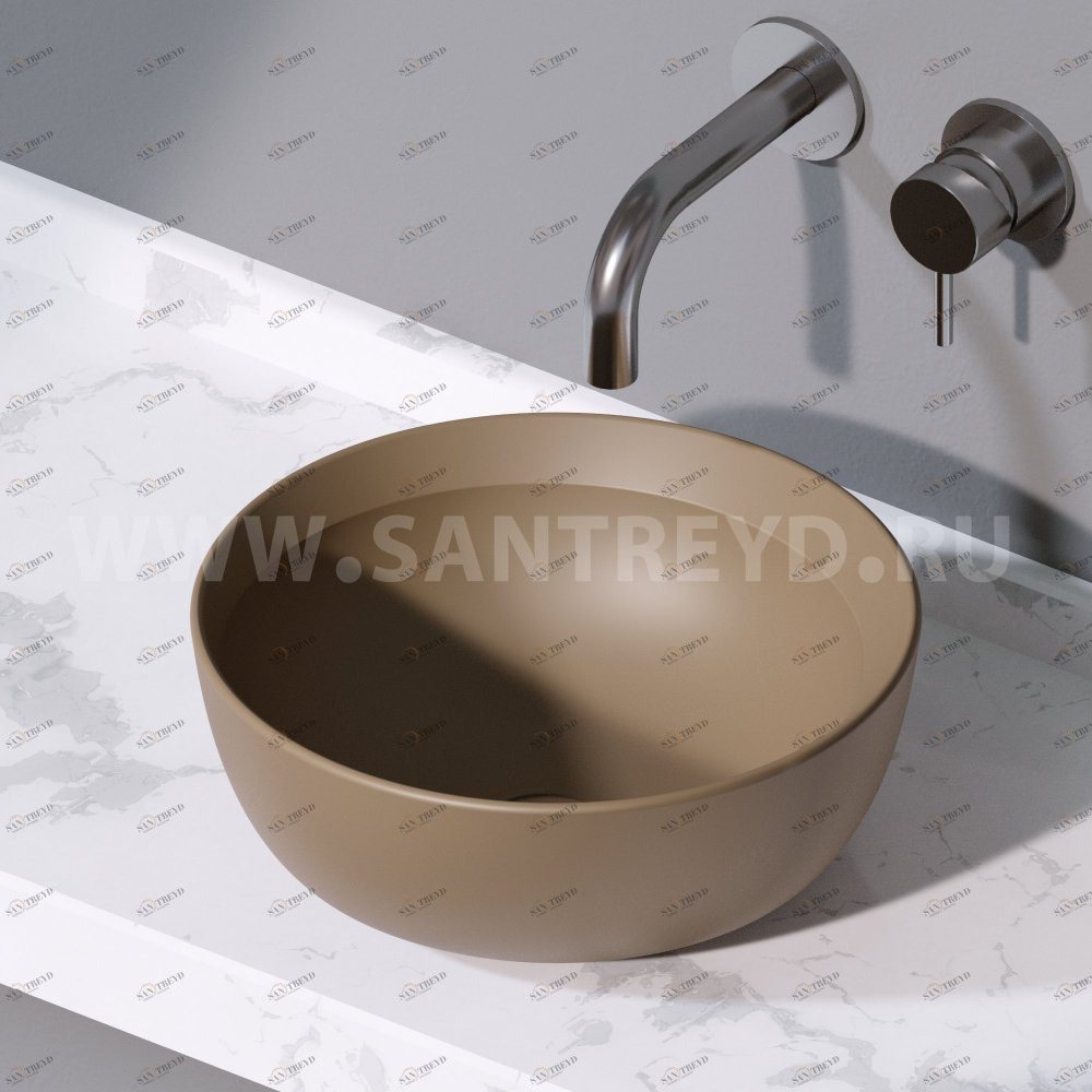 L450132 Накладная раковина на столешницу  круглая A. e T. Italia SPOT AeT ITALIA