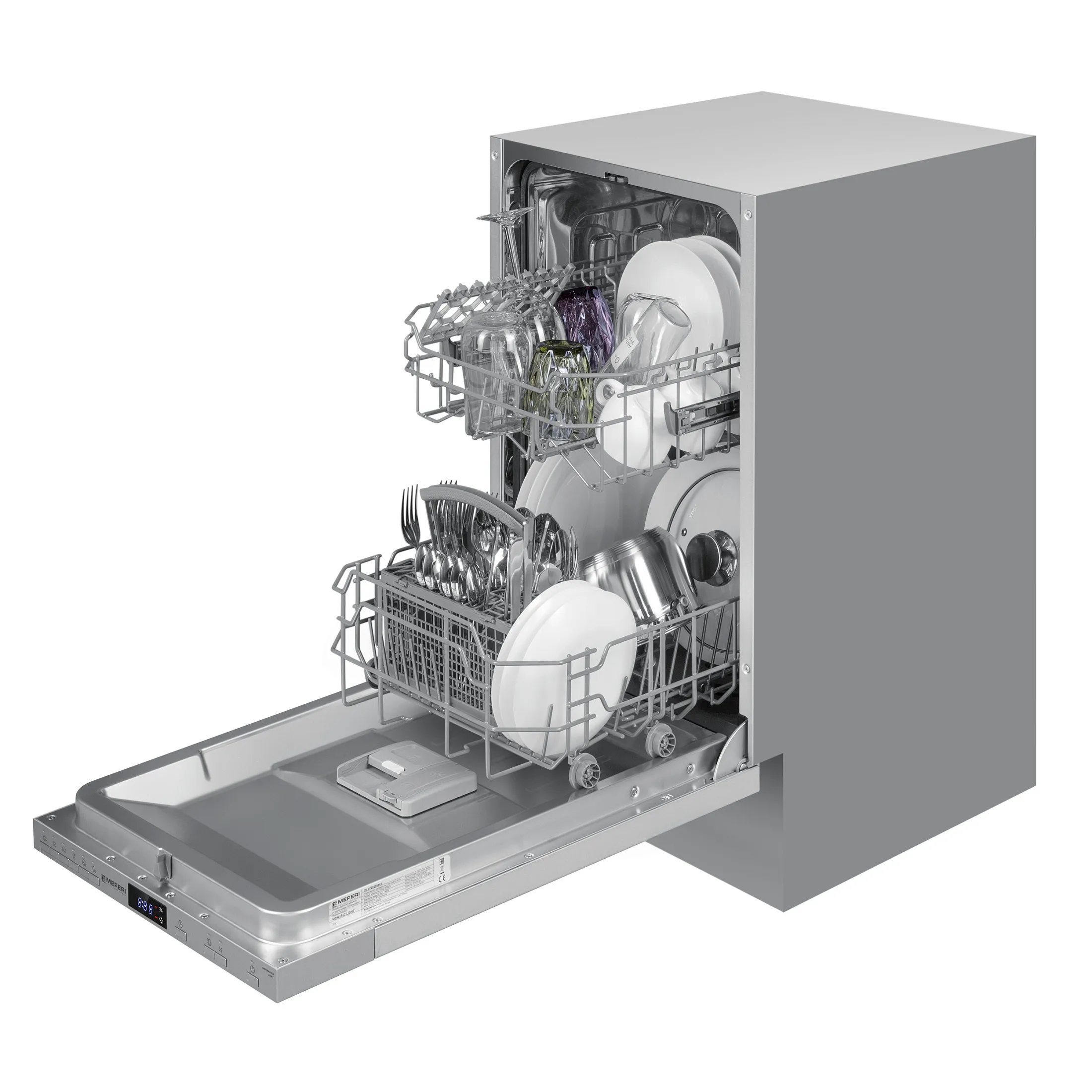9168834 Встраиваемая посудомоечная машина Meferi MDW4562 LIGHT STDN-0047079 - Вид №8