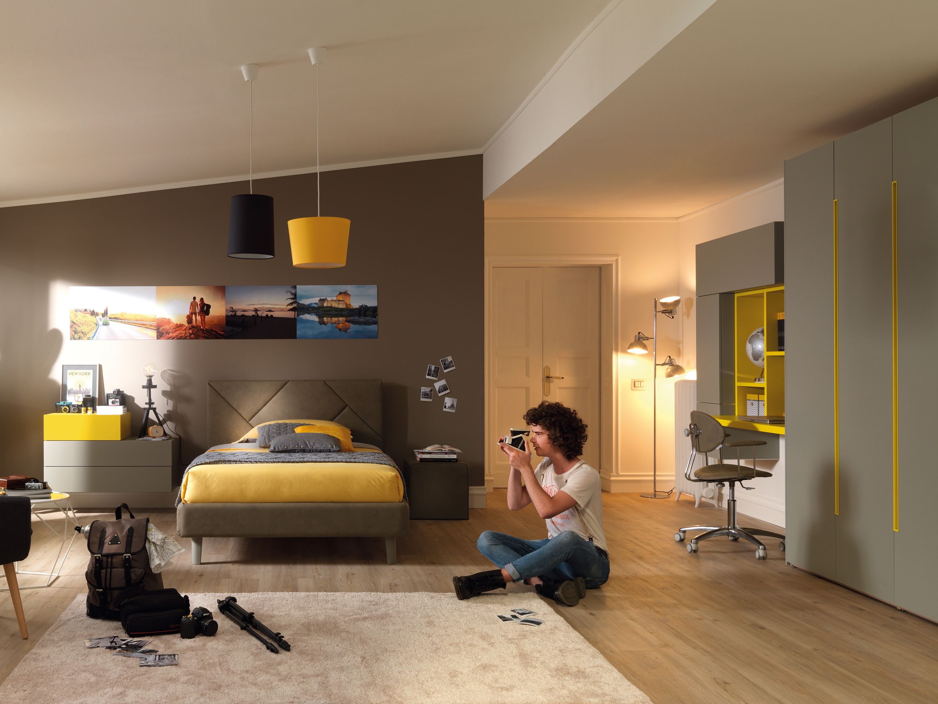 Секционная спальня вяза для мальчиков Moretti Compact YC308 ARCH-00101800