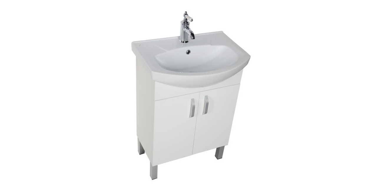 Комплект мебели Aquanet Алькона 60 белый (2 дверцы) 00183486 - Вид №3