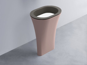 AMLA65-FN+AMPILO-BL+AMCOLO-CP Раковина Amedeo Ovale отдельностоящая cielo Enjoy + Amedeo