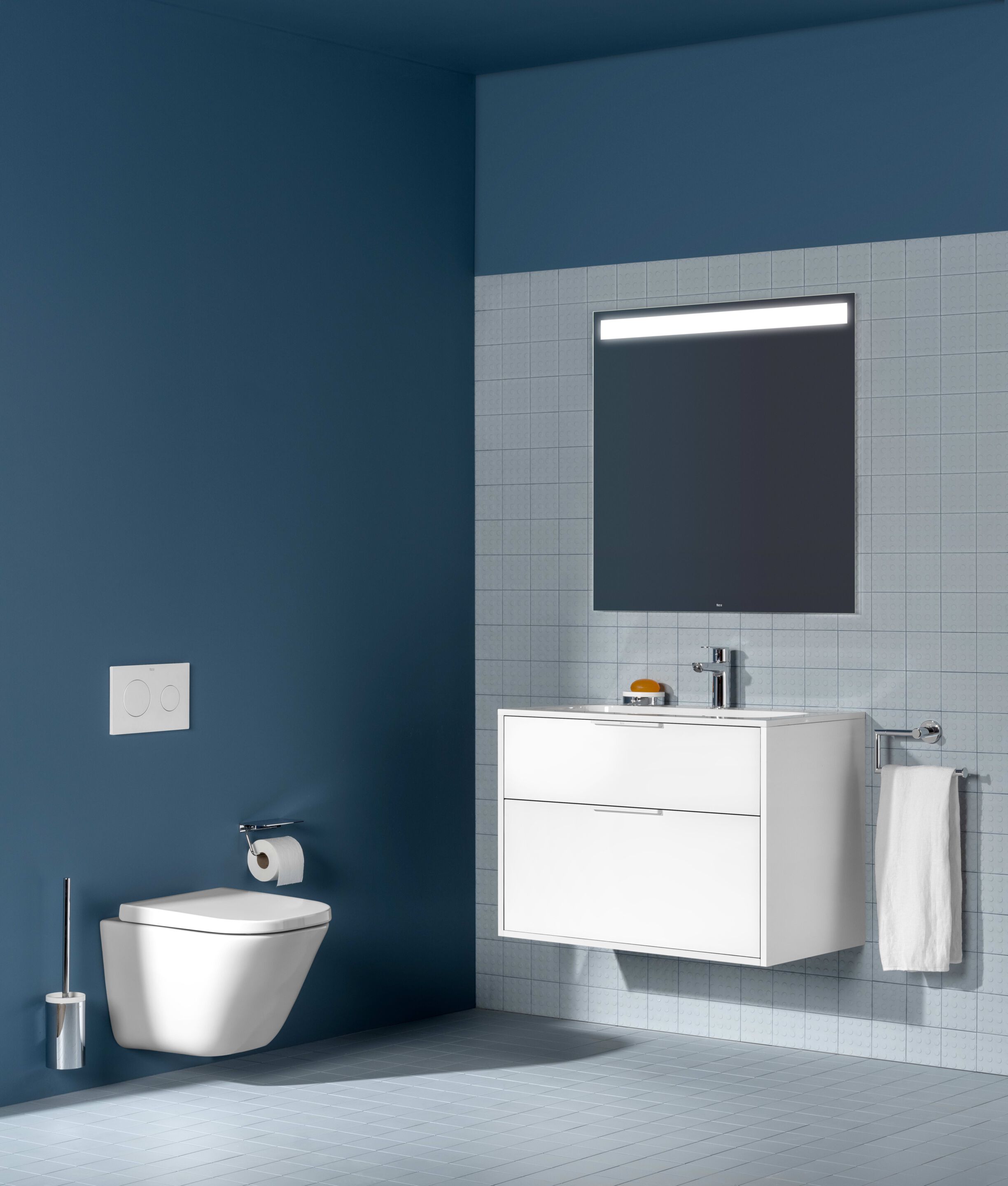 Прямоугольное зеркало со встроенным настенным освещением Roca EIDOS 8123 ARCH-00032296 - Вид №4