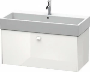 BR405602222 Тумбочка подвесная Brioso #BR4056 984 x 459 мм Белый глянцевый декор