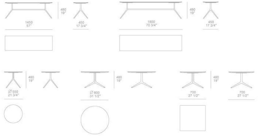 Poliform Низкий овальный круглый мраморный журнальный столик Mondrian sun-id-1433087 - Вид №3