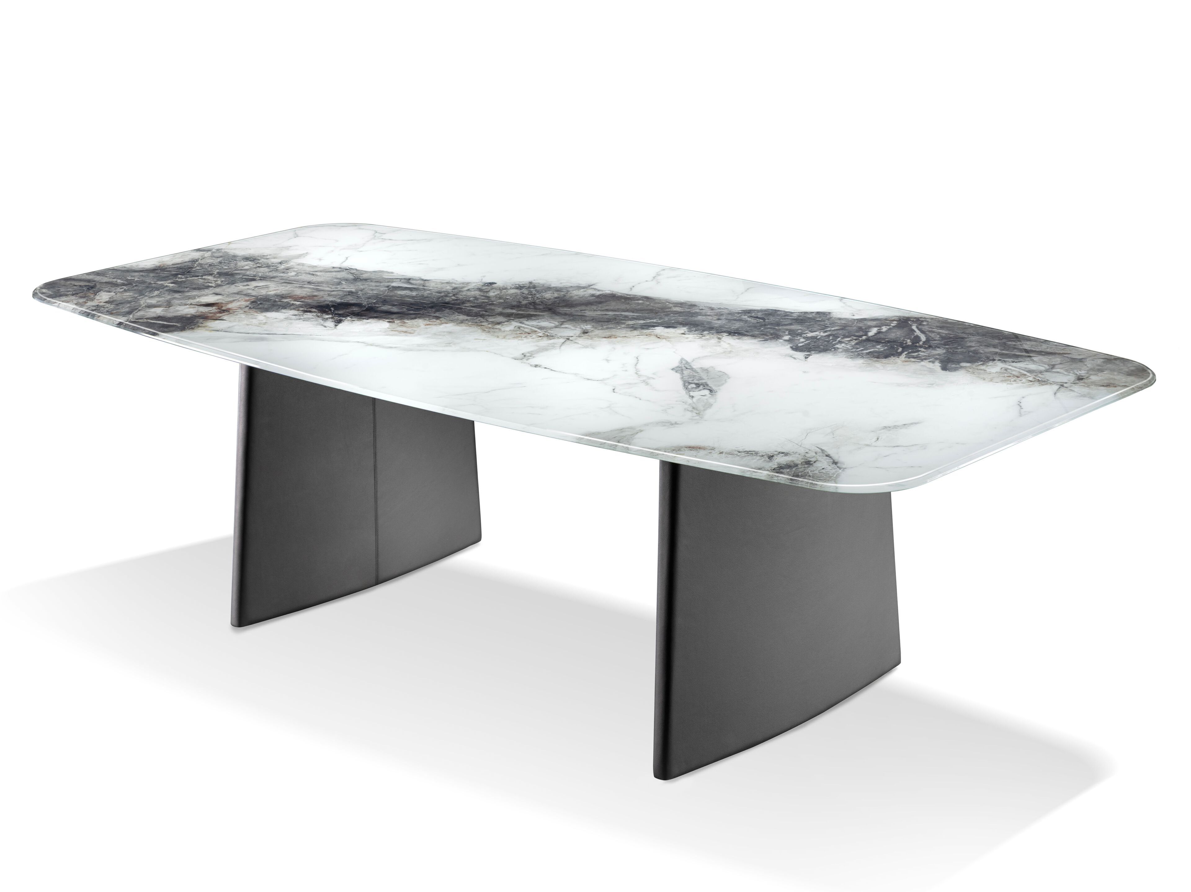 Стол со стеклянной столешницей с шелкографией GABER TWIRLI ARCH-00132356