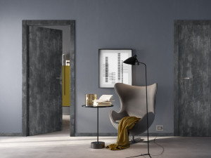 Ламинированная дверь с эффектом затирки