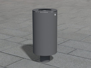 Нержавеющая сталь открытый мусорный бак