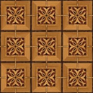 Художественный паркет Da Vinci Щитовой 26-207 Орех американский Селект (Гладкая) 500х500 мм.