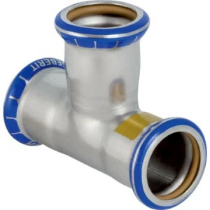 GEBERIT 34028 Тройник равнопроходной Geberit Mapress из нержавеющей стали (газ)