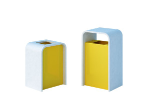 Стальные и бетонные стойки для мусора