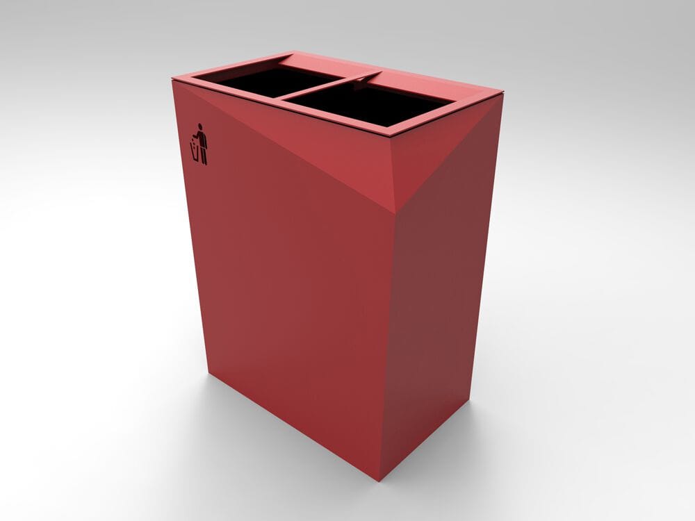 Наружная оцинкованная стальная стойка для мусора для мусора CITYSì ORIGAMI ARCH-00120002