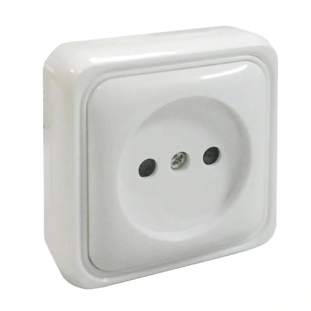 Розетка LK STANDARD, без заземления, белая 13436858 STLM-2209287 