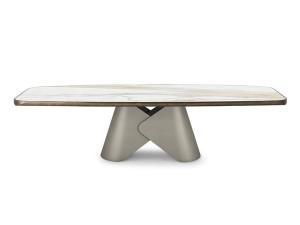 Керамический и стальной бочковый стол