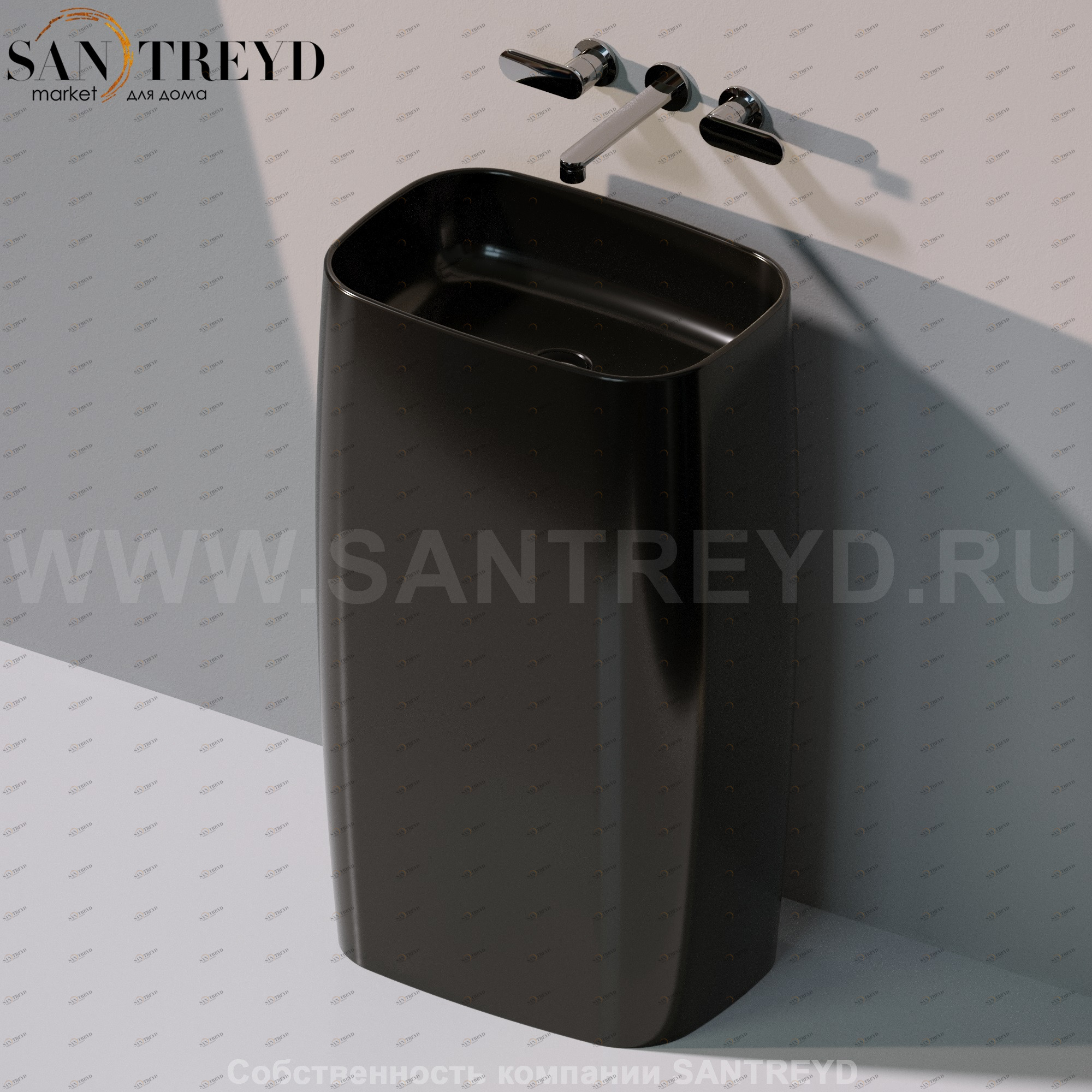 FG52P9017 Напольная раковина стоящая прямоугольная Ceramica Flaminia Flag