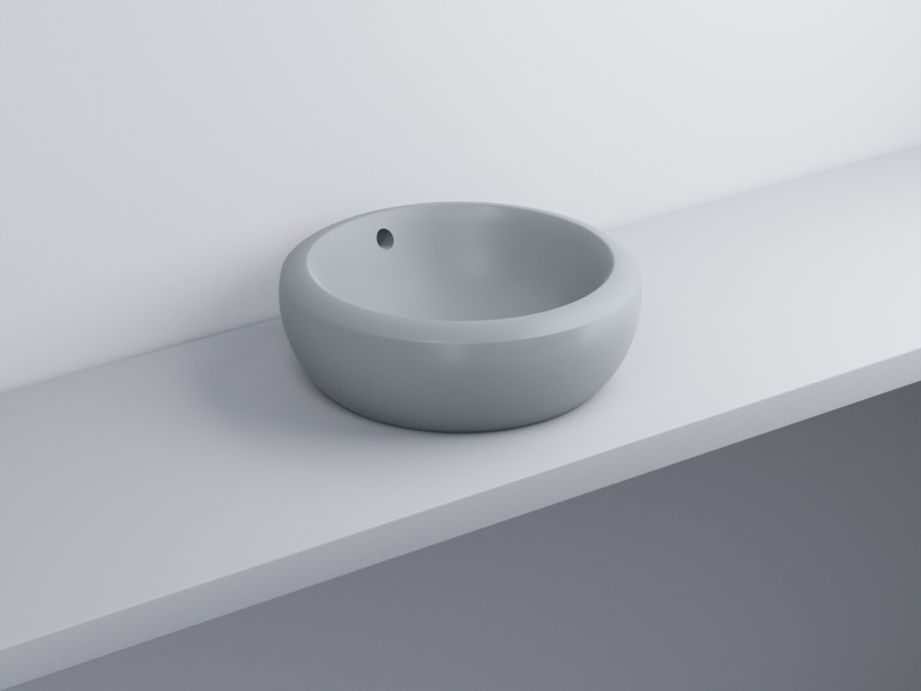 FLLA45-BR Раковина накладная прямоугольная 45 cielo Fluid Ceramica Cielo