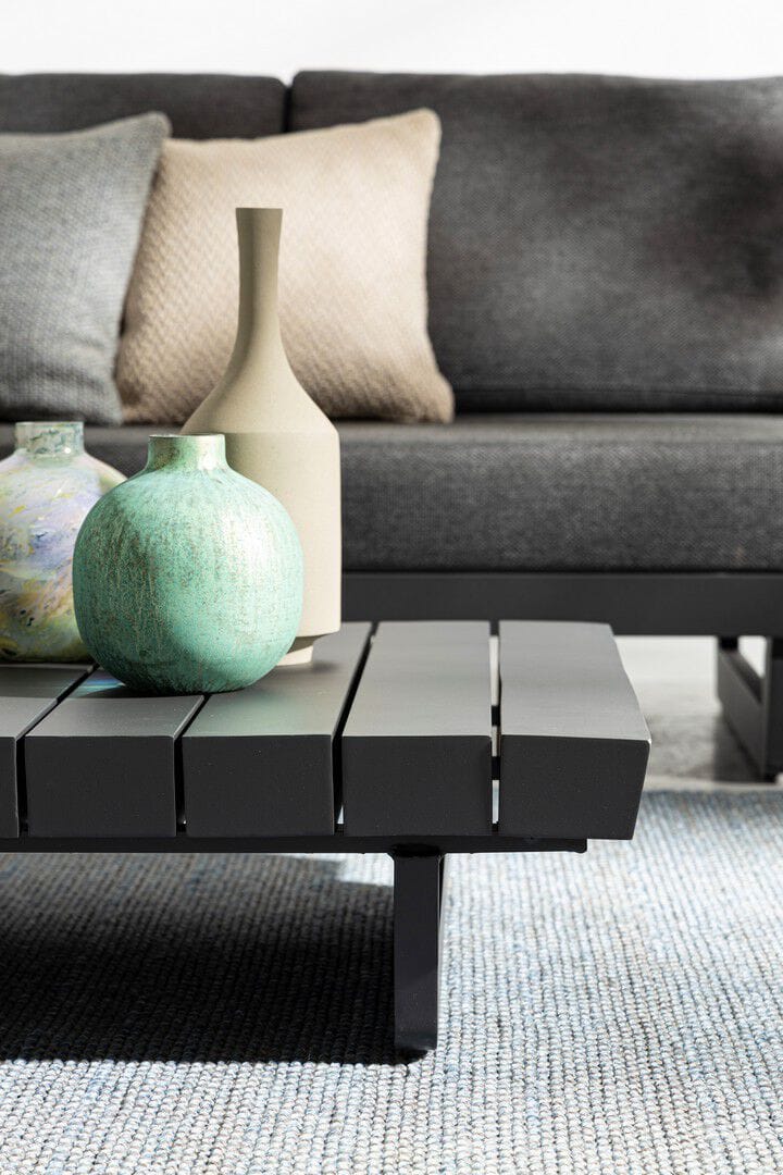 Прямоугольный садовый столик с порошковым покрытием из алюминия BIZZOTTO Infinity ARCH-00103492