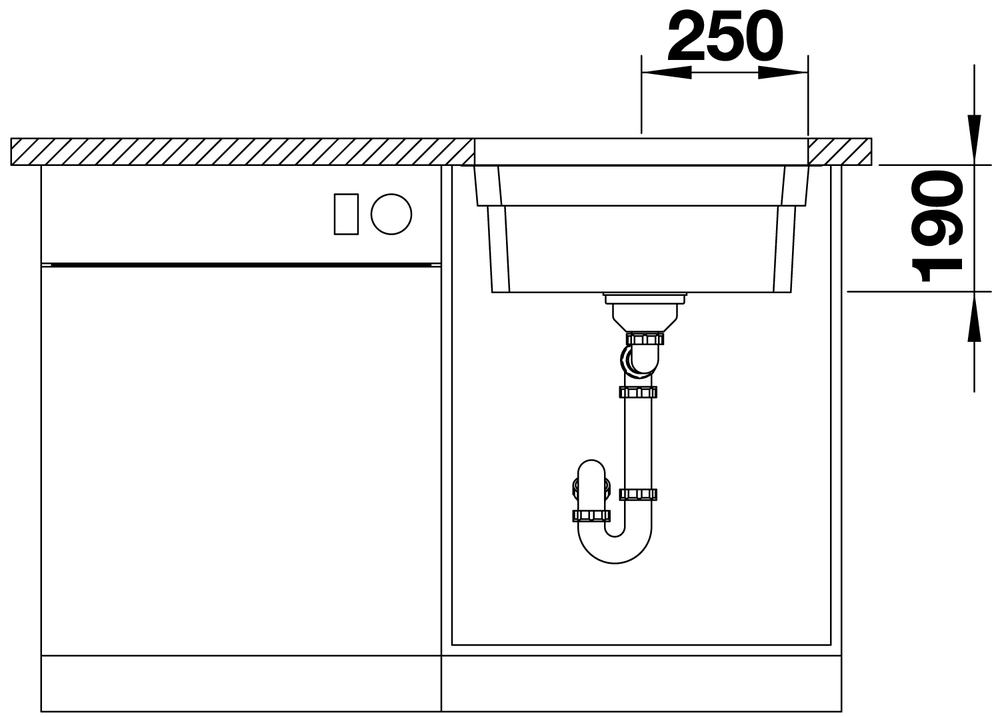 521841 Кухонная мойка Blanco Etagon 500-U  Blanco Etagon - Вид №8