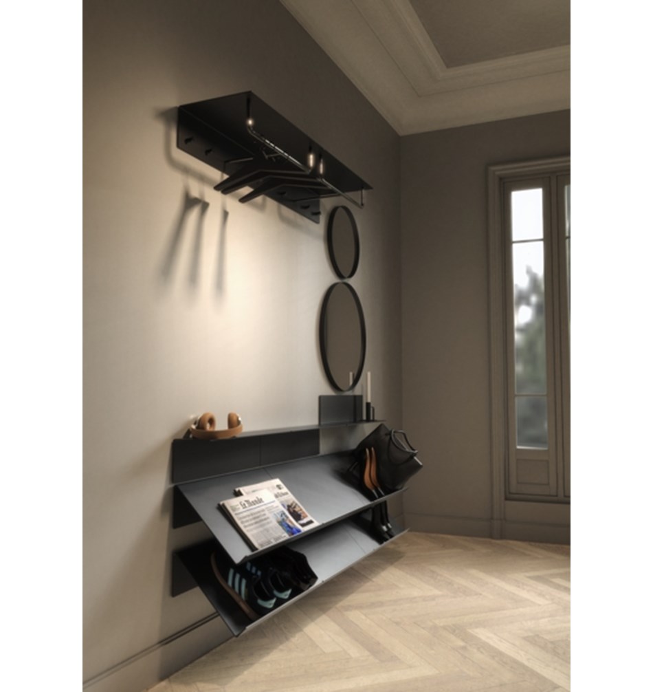 FROST Зеркало 4130, Ø60cm » черное Алюминий Черный U4130-B  - Вид №2