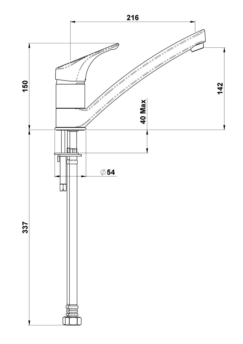 FTKCP2 Смеситель для мойки Futura Methven - Вид №1