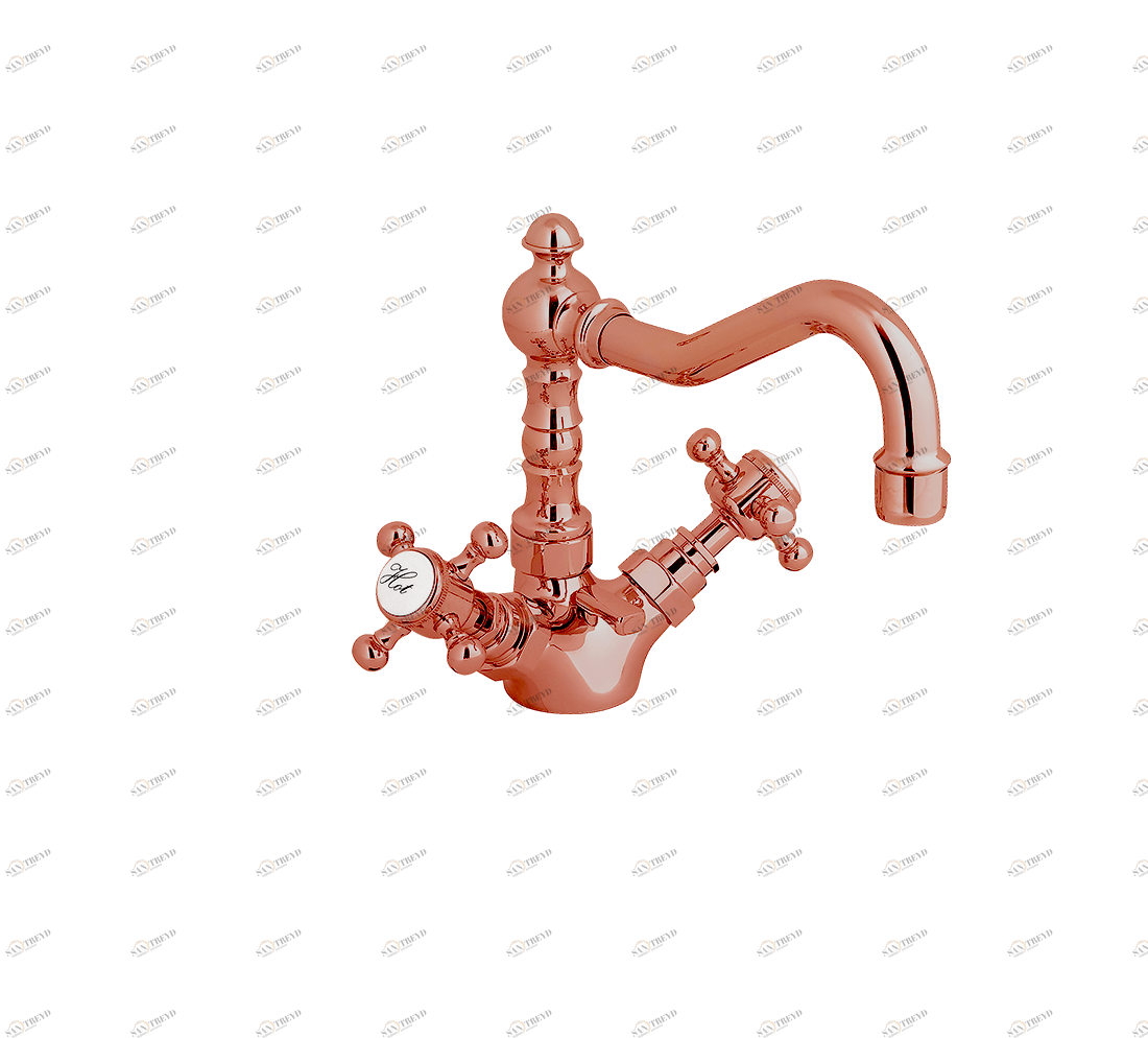 Gentry Home Центр смесителя для раковины до центра два отверстия под смеситель мм Antique Медь GH101926