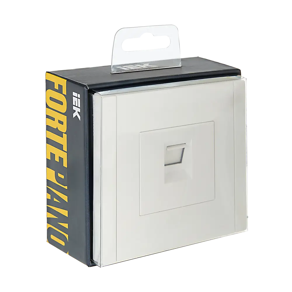 Розетка встраиваемая IEK Forte&Piano RJ45 Cat 5e белая 89435989 STLM-1564949 - Вид №1