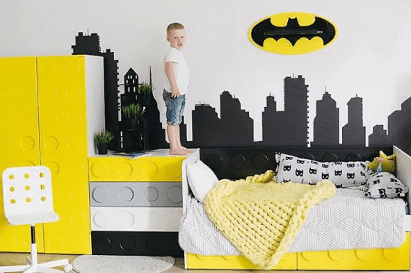 Полка-бэтмен детская большая "Леголенд" МАНДАРИН ЛЕГОЛЕНД 179562 Черный;желтый Santreyd  - Вид №3