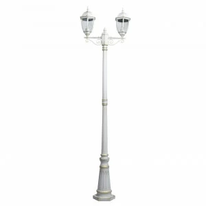 Уличный светильник парковый H 228 см белый "Фабур" 804041102 DE MARKT ФОНАРЬ 00-3895543 Белый