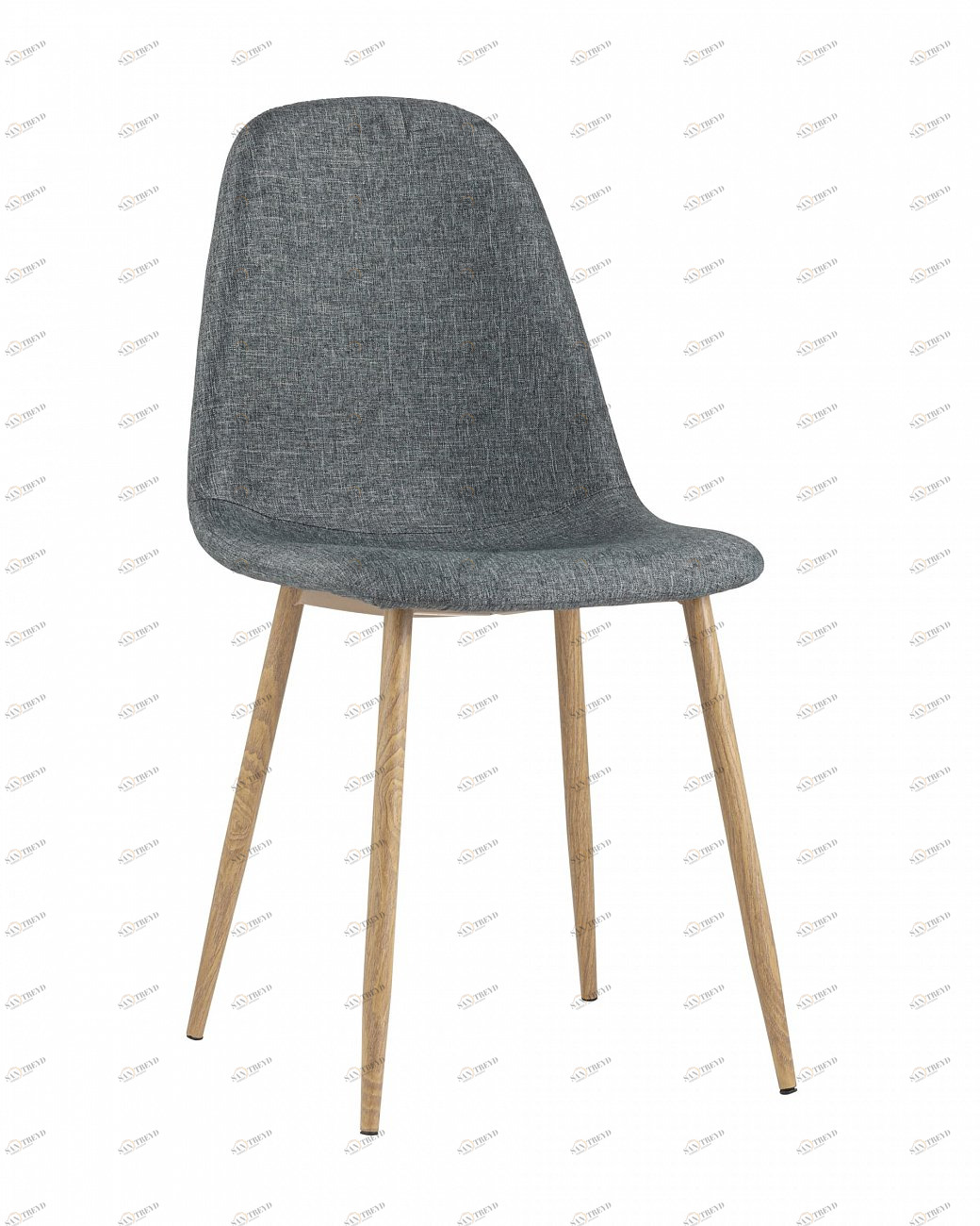 Стул со спинкой серый из рогожки "Валенсия" STOOL GROUP ДИЗАЙНЕРСКИЕ, ИНТЕРЬЕРНЫЕ 00-3946302 Серый 