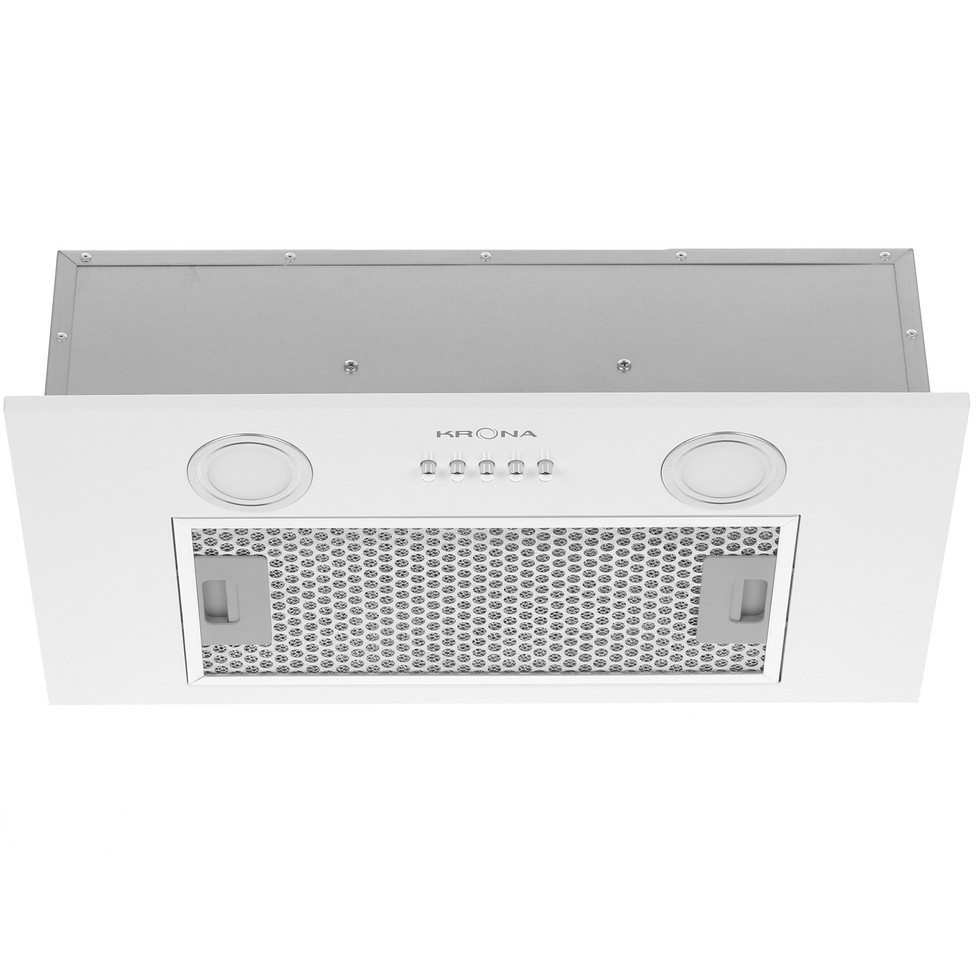 8195576 Вытяжка полновстраиваемая KRONA SELINA 600 PB белый STDN-0149558 - Вид №1