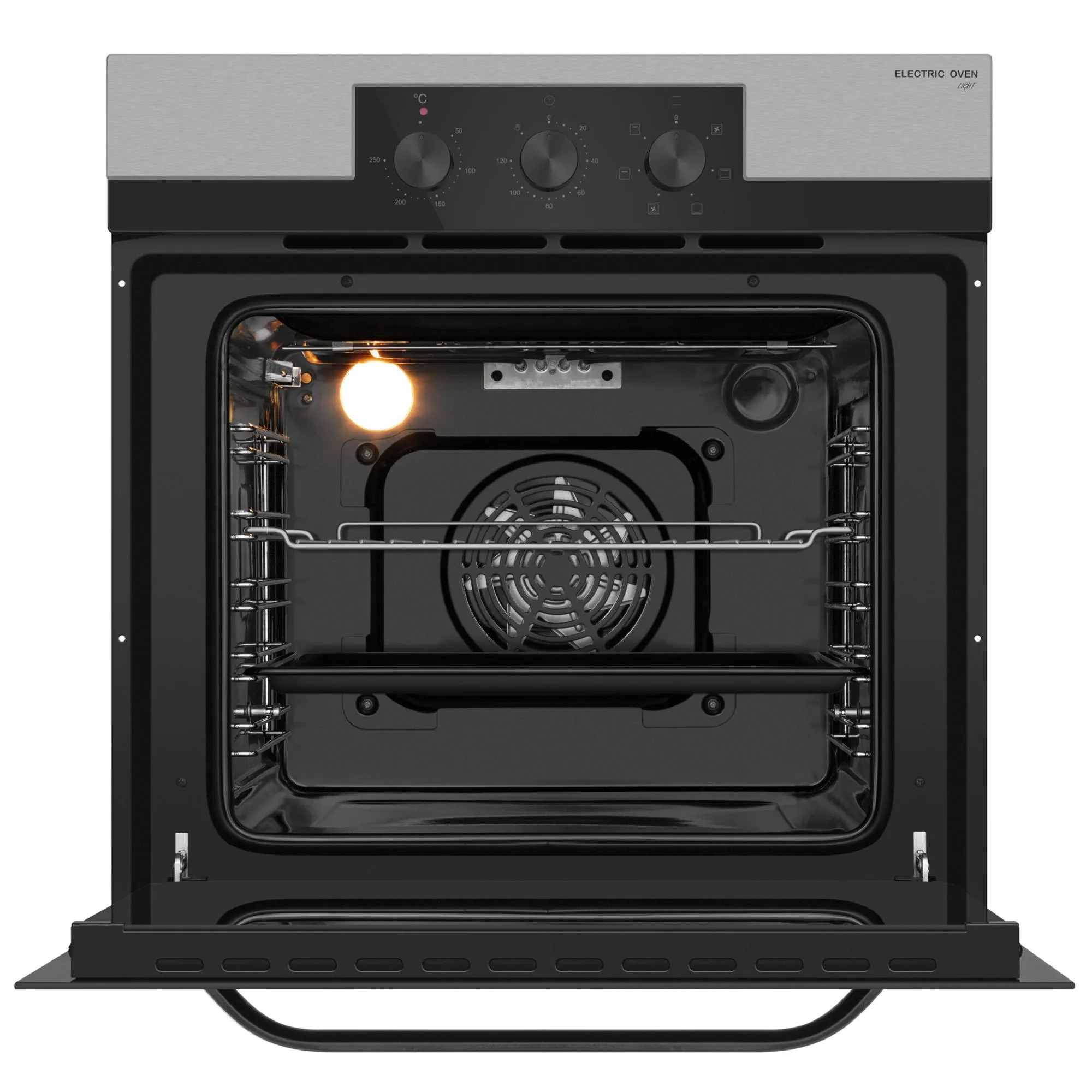 9168817 Электрический духовой шкаф Meferi MEO606IX LIGHT серебристый STDN-0075140 - Вид №2