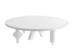 Круглый журнальный столик из МДФ для гостиной