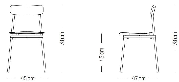 Штабелируемый стул с кожаным сиденьем Petite Friture Fromme ARCH-00069617 - Вид №10
