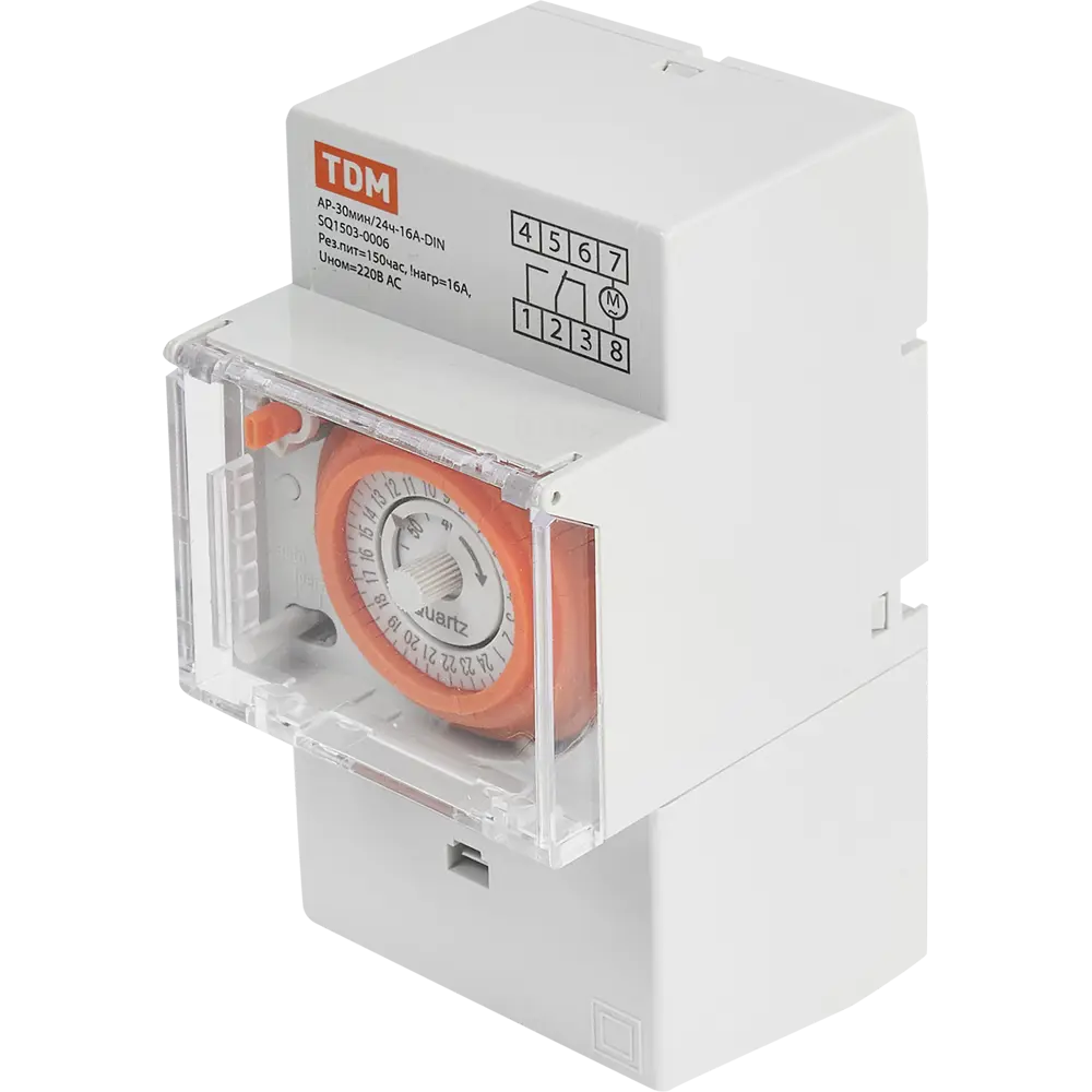 Суточное аналоговое реле времени TDM Electric для автоматизации оборудования 84399571 STLM-0049340