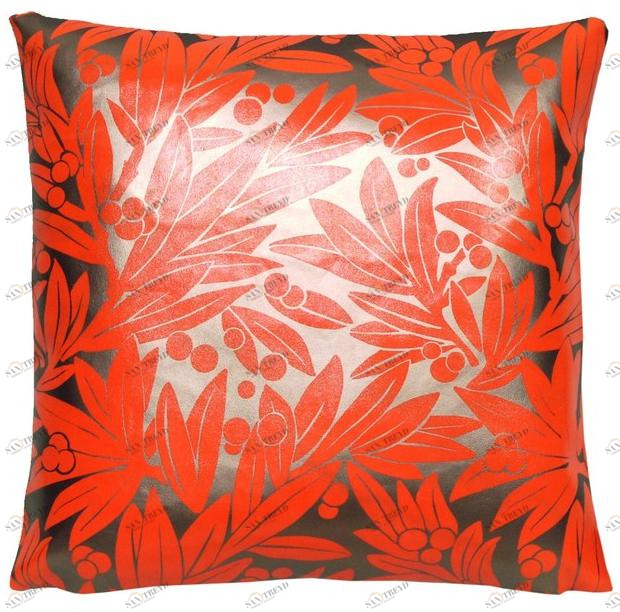 LELIEVRE Квадратная подушка из экокожи Lounge 6711