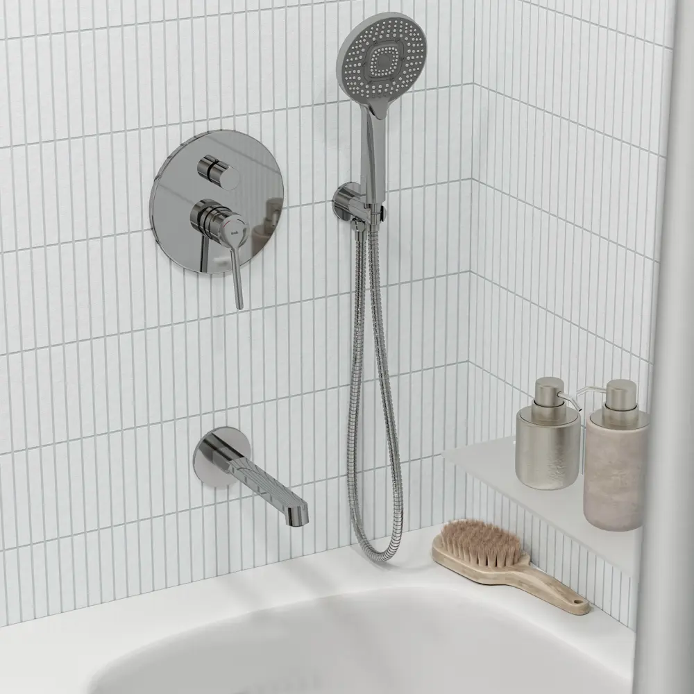 Душевая система Iddis Odda ODDSB03i68 скрытого монтажа цвет хром STLM-2094464 - Вид №2