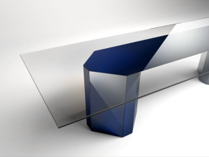 Прямоугольный Хрустальный стол