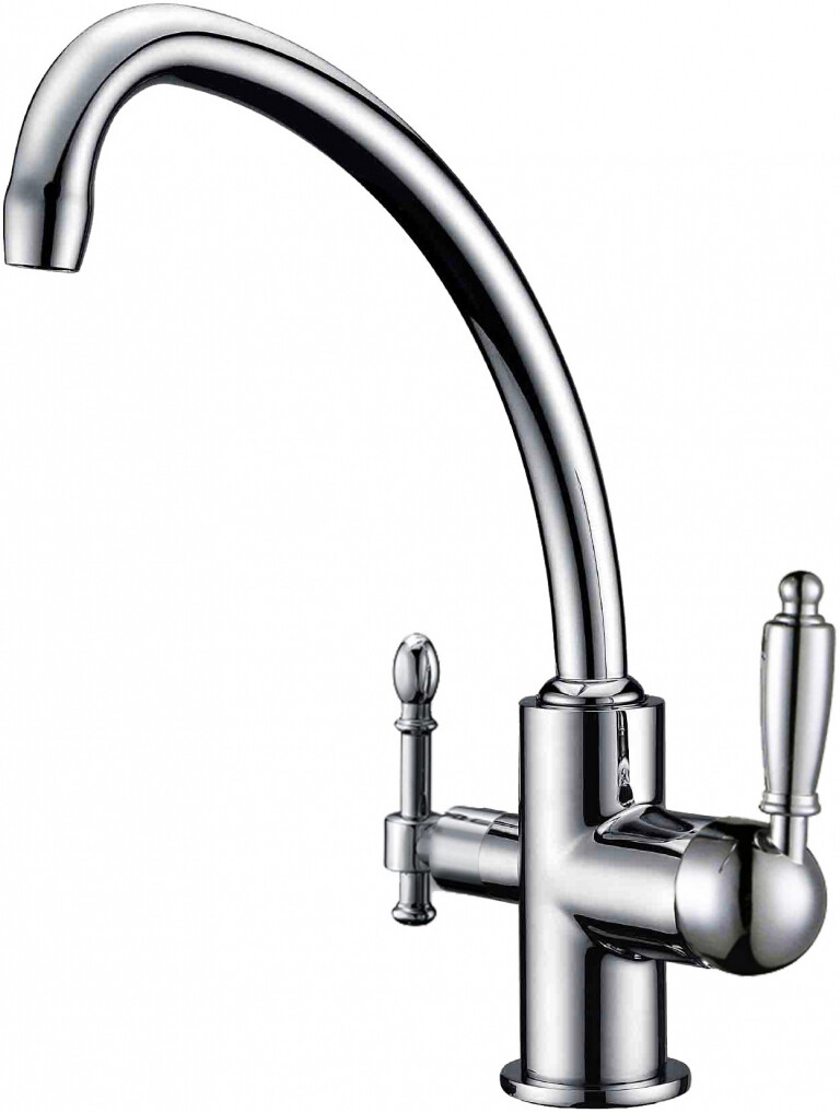 Смеситель ZorG Clean Water ZR 316 YF-33 для кухонной мойки, хром
