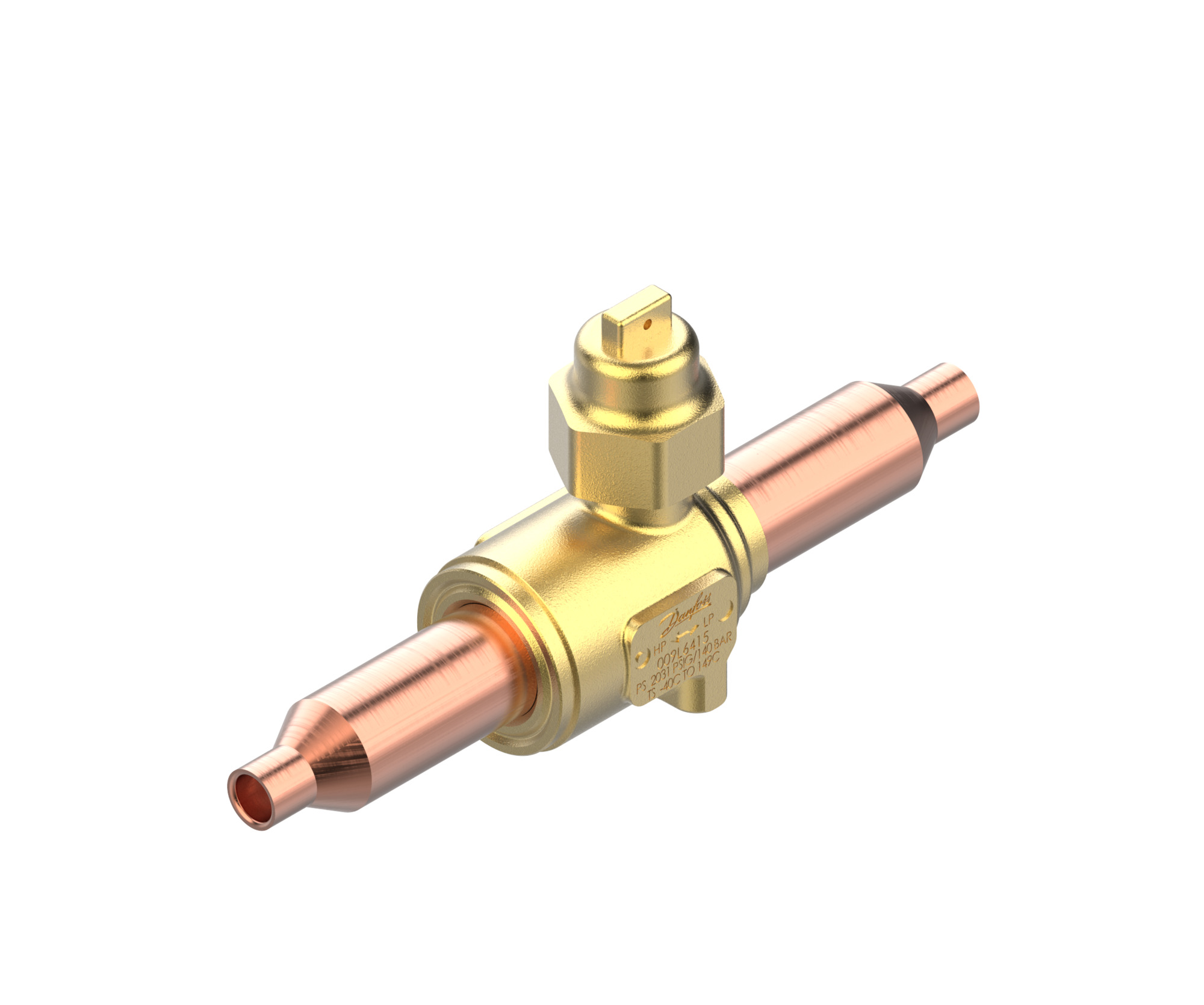 Danfoss GBCT — Запорные шаровые краны для CO2 140 бар GBCT 16s Кран шаровый 009L6586  - Вид №4