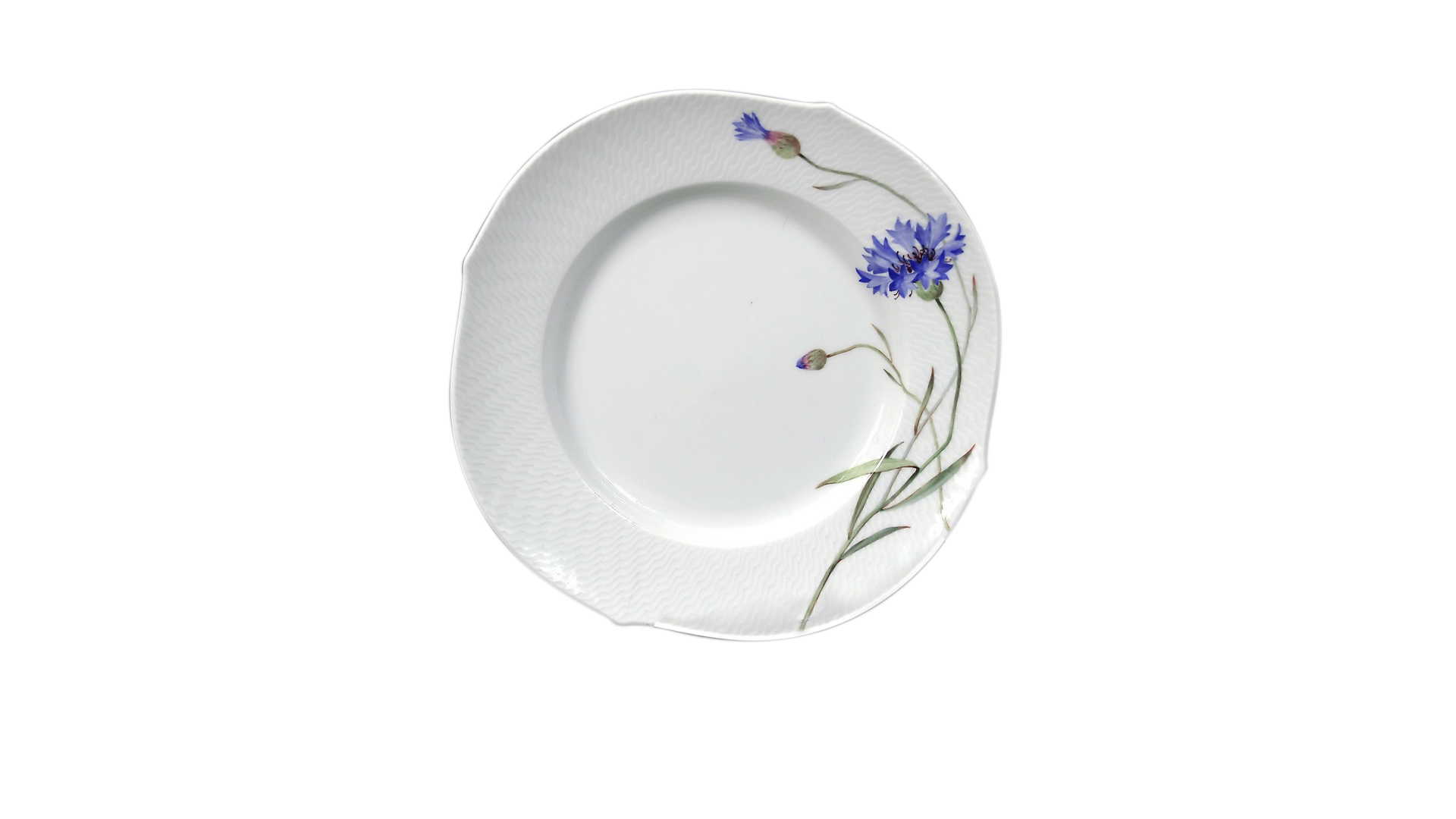 10618720 Meissen Сервиз столовый 6/21 "Игра волн, рельеф, голубые васильки" Фарфор  - Вид №4