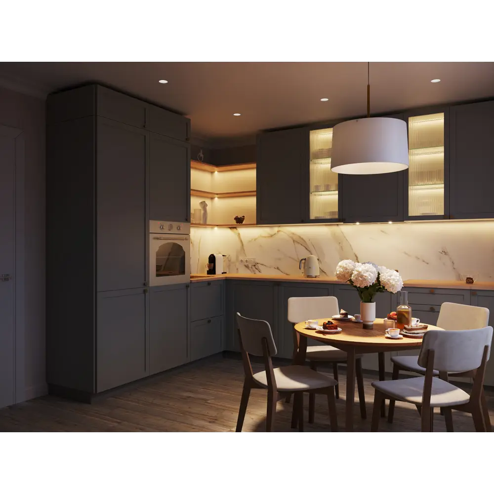 Фальшпанель KONSENSA Кинель для кухни в серо-зеленом цвете 89398720 STLM-1572150 - Вид №10