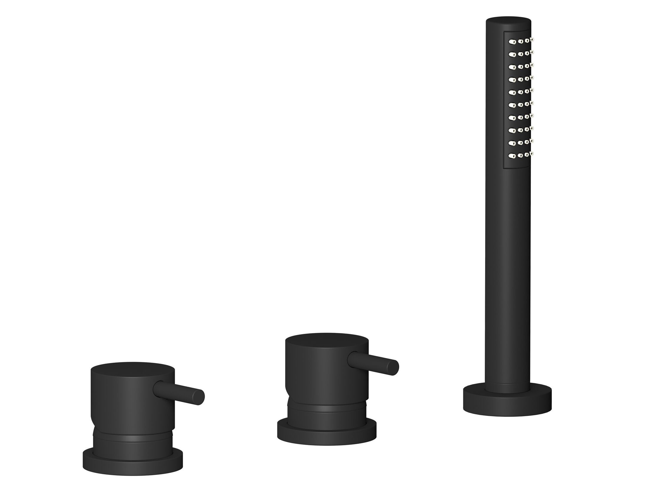 Смеситель для ванны с 3 отверстиями и ручным душем IB Milano Torino ARCH-00071984