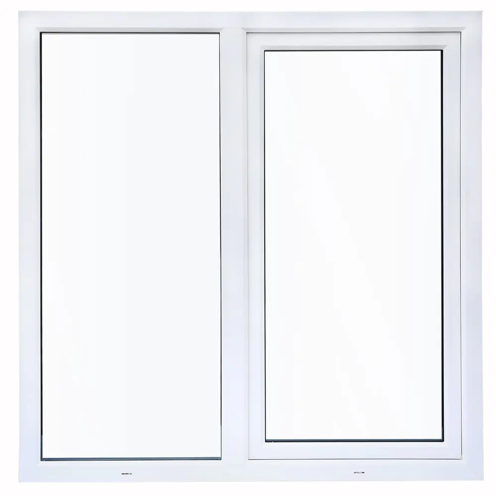 Окно пластиковое ПВХ Deceuninck двустворчатое 1410x1450мм (ВxШ) двуxкамерный стеклопакет белый/белый STLM-2124963 - Вид №4