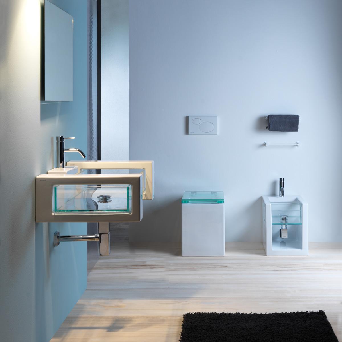 GLBI010 Напольное биде приставное GSG CERAMIC GLASS - Вид №3