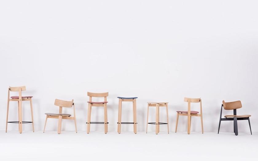 Gazzda Барный стул из дуба с подставкой для ног Nora sun-id-1345122 - Вид №7