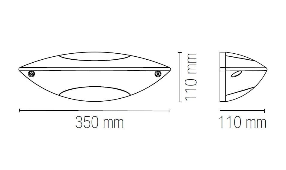 Алюминиевый наружный настенный светильник Fan Europe Lighting INTEC ARCH-00064779 - Вид №2