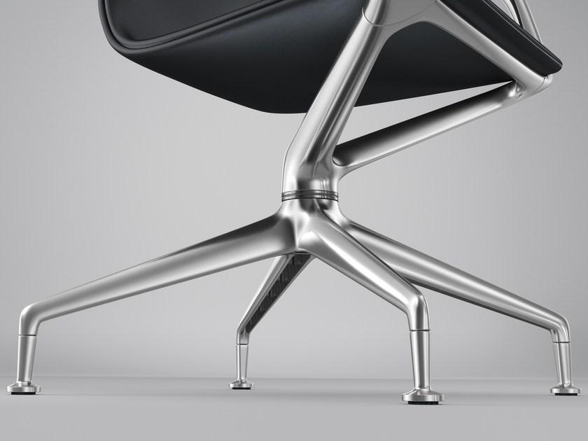 Brunner Поворотное офисное кресло в коже на козелке с подлокотниками Ray sun-id-1509671 - Вид №3