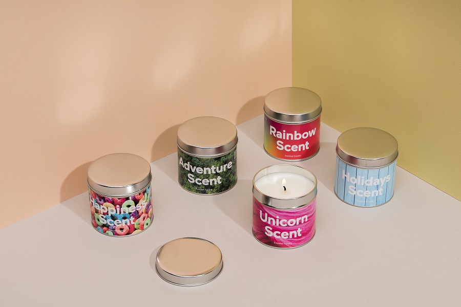 Свеча ароматическая розовая сладкая Unicorn DOIY  00-3881011 Розовый  - Вид №1