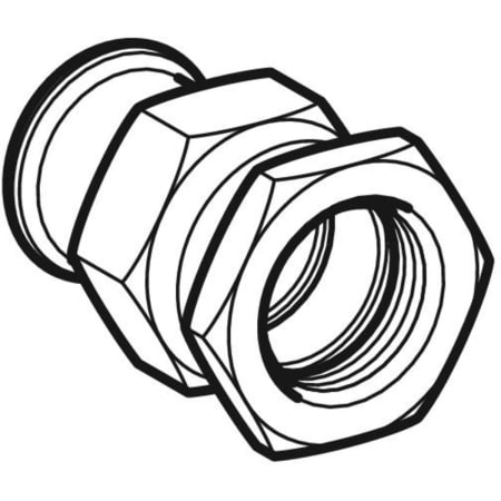 34403 Разъемное соединение Geberit Mapress из нержавеющей стали, с внутренней резьбой, накидная гайка из стали CrNi (газ) Geberit  - Вид №1